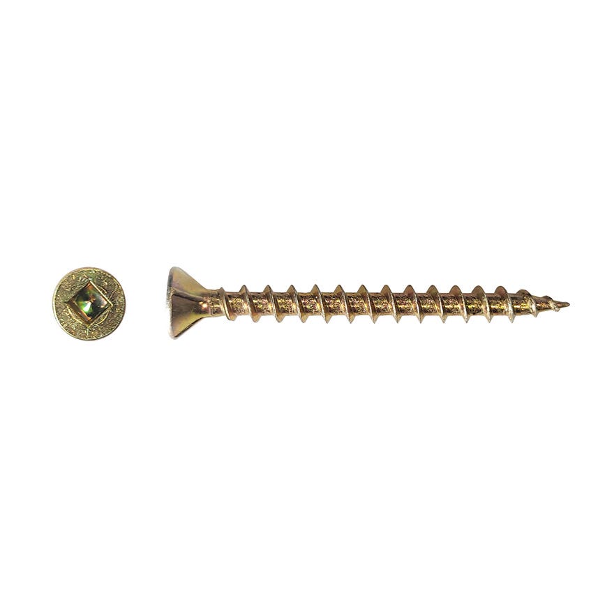 8Gx65 Surefast Woodscrew Csk #2 Square Full Thread Yzc (W Nibs)