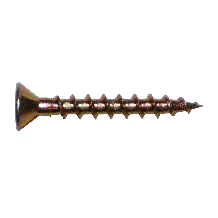 8Gx19 Surefast Woodscrew (FT) #2 Csk Square Yzc (With Nibs)