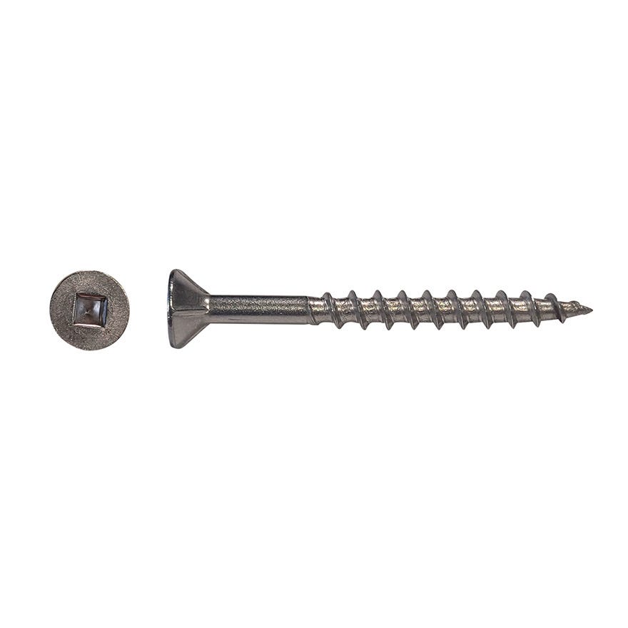 10Gx50 Surefast Woodscrew (PT) Csk #2 Square 316 Type 17 (W Nibs)