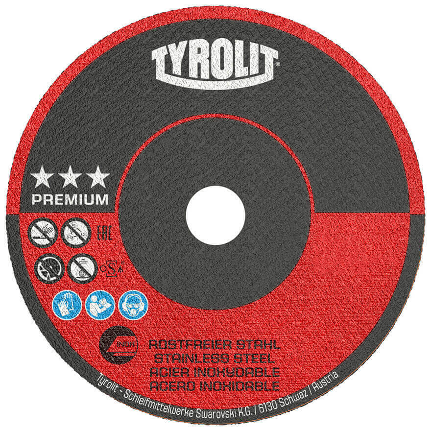 #50x1.0x06 Tyrolit Inox Premium Flat Cutting Disc A60R (323976)
