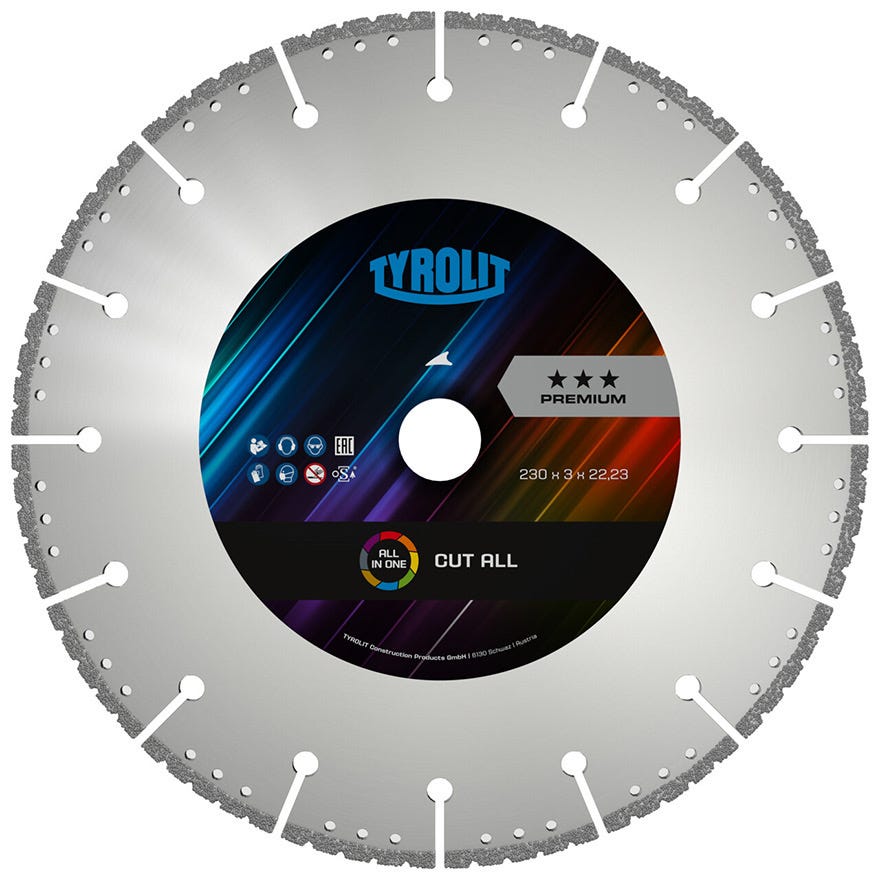 125x3.0x22 Tyrolit Cut-All Premium Diamond Disc (34502746)
