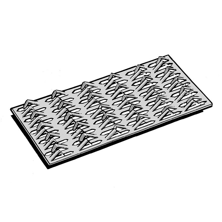 68mm x 120mm Lumberlok Tylok Plate G300 Zinc Plated