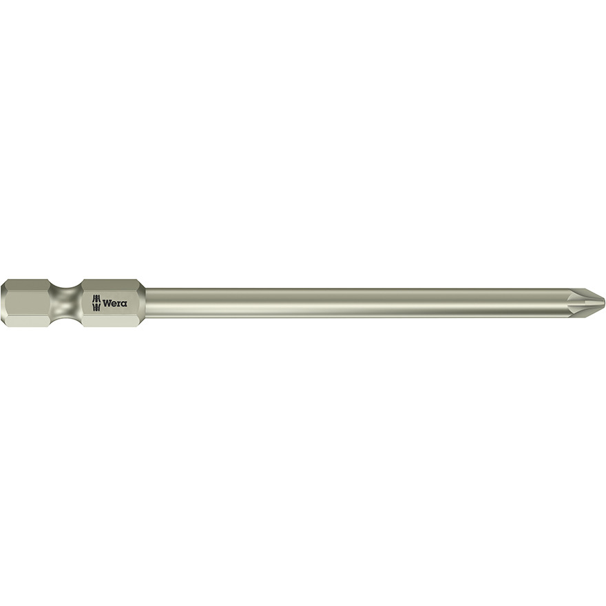 #3 x 89 Pozi 1/4 Drive Stainless WERA Power Bit (3855/4)