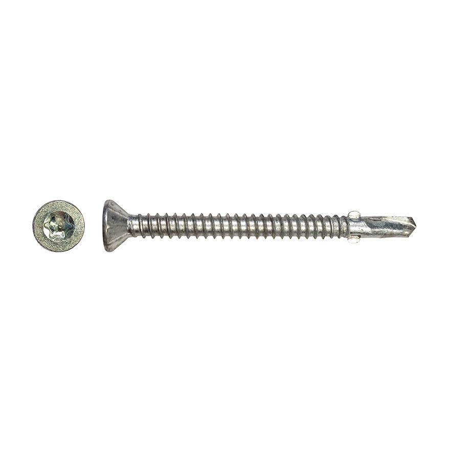 10G x 50 Wingtec Csk T25 Torx Drive Bi-Metal Self Driller 304 Stainless