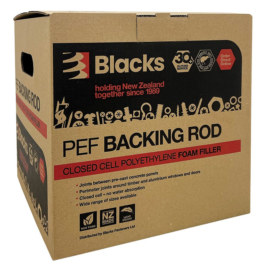 Blacks PEF Backing Rod 6mm (Box of 50 Meters)