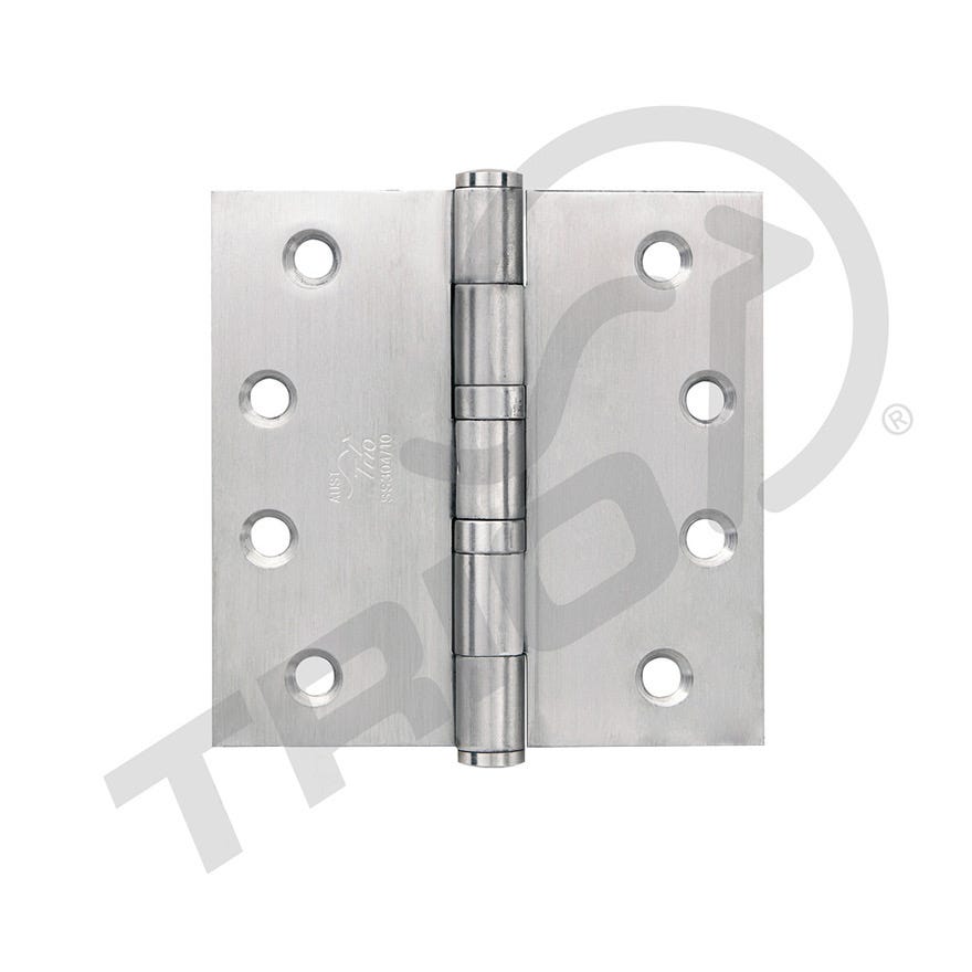 100x100x2.5 Butt Hinge Architectural Ball Bearing Fixed 304 Satin