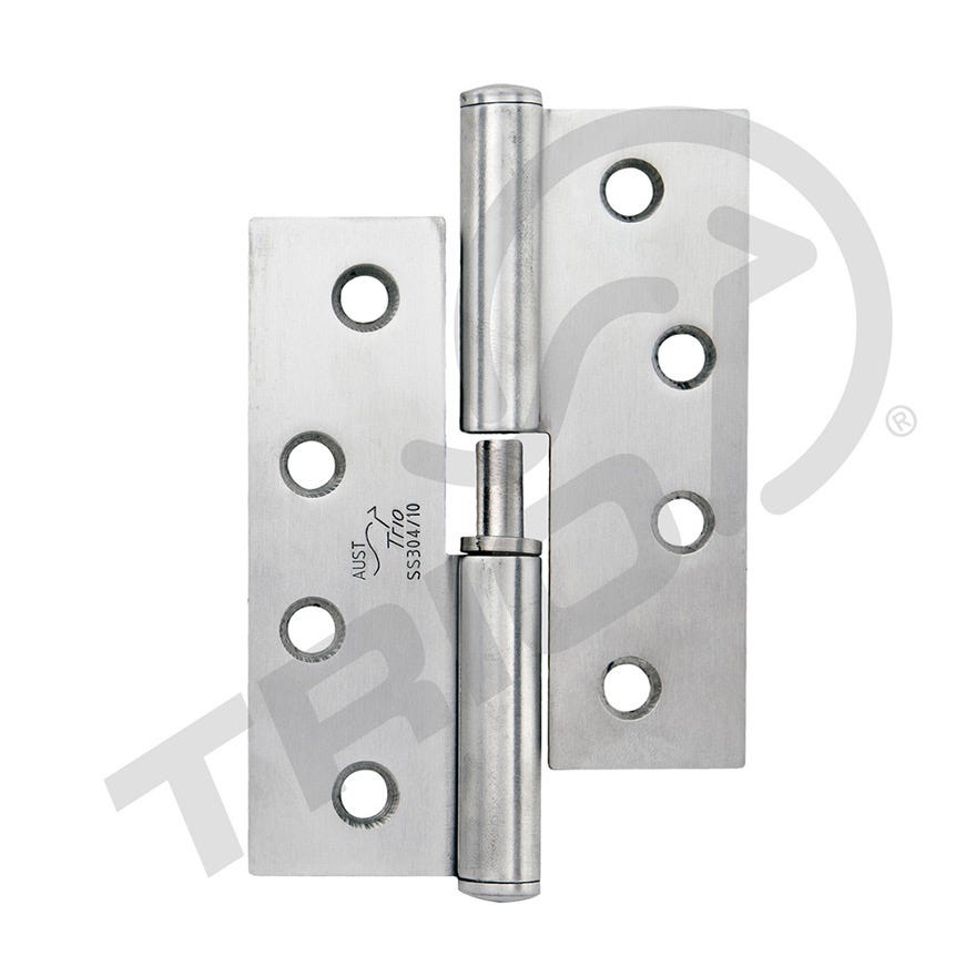 100x75x2.5 Butt Hinge Right Hand Lift Off 304 Satin