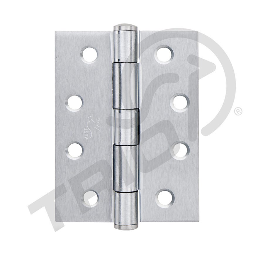 100x75x2.5 Butt Hinge Architectural Fixed Satin Chrome