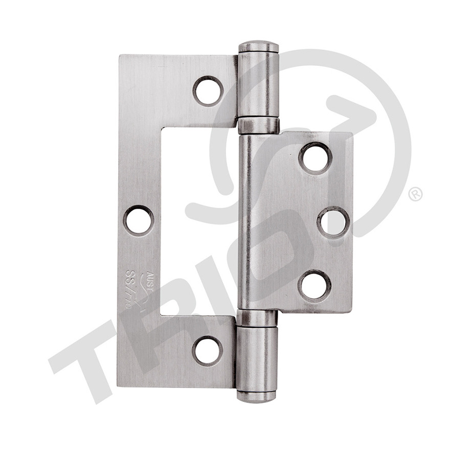 100x70x2.5 Hirline Hinge Architectural Quickfit Fixed 304 Satin (For Aluminium)