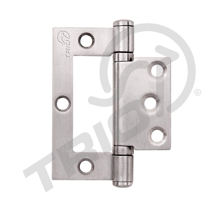 90x65x2.5 Hirline Hinge Architectural Quickfit Fixed 304 Satin