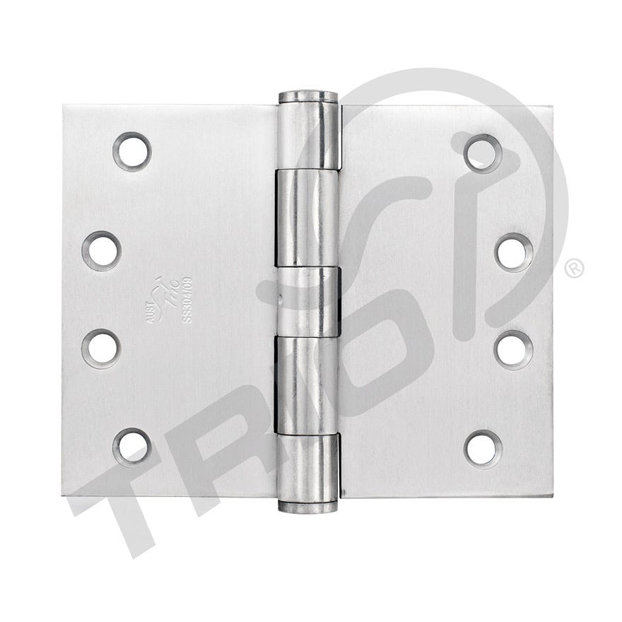 100x125x3.5 Butt Hinge Heavy Duty Wide Throw Fixed 304 Satin
