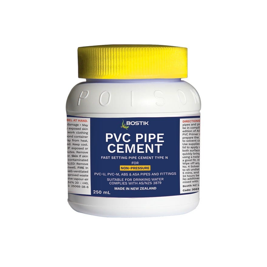 PVC Pipe Cement Non-Pressure Clear 250ml