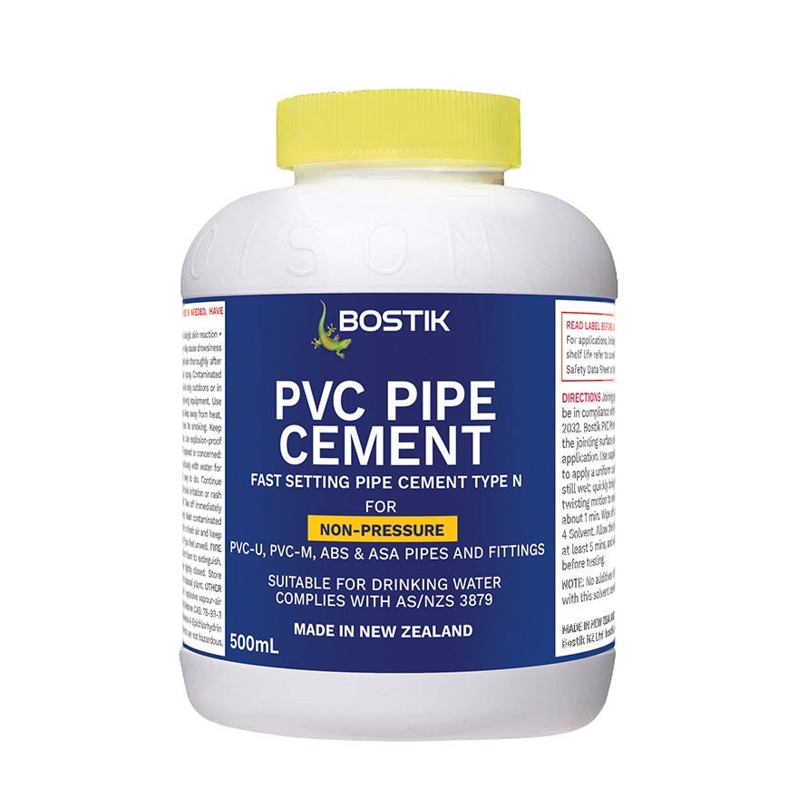 PVC Pipe Cement Non-Pressure Clear 500ml