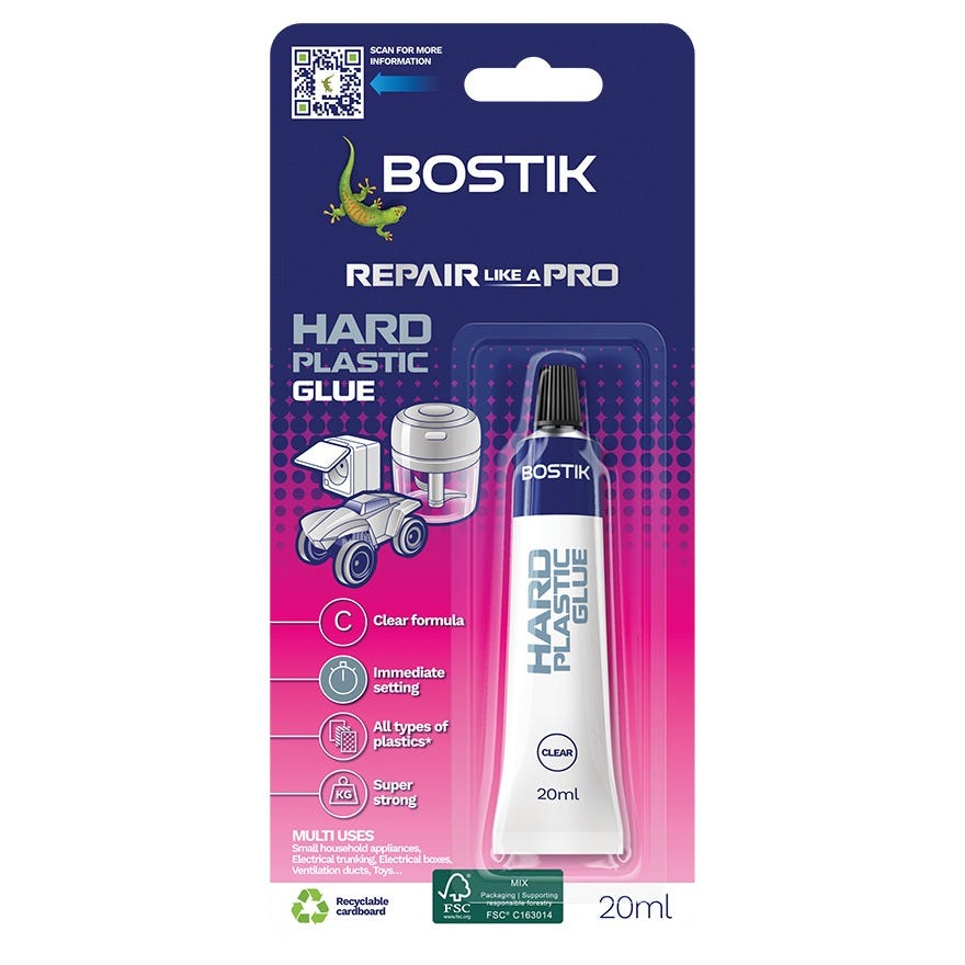 Bostik Repair Range Hard Plastic 20gm