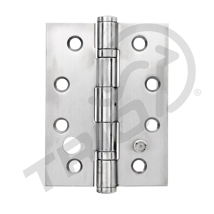 100x75x2.5 Butt Hinge Security Ball Bearing Fixed 304 Satin