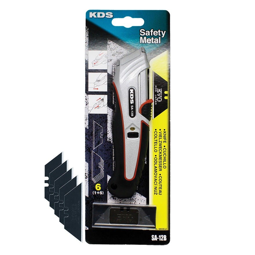 KDS Auto Retracting Safety Knife Value Pack (6 Blades)