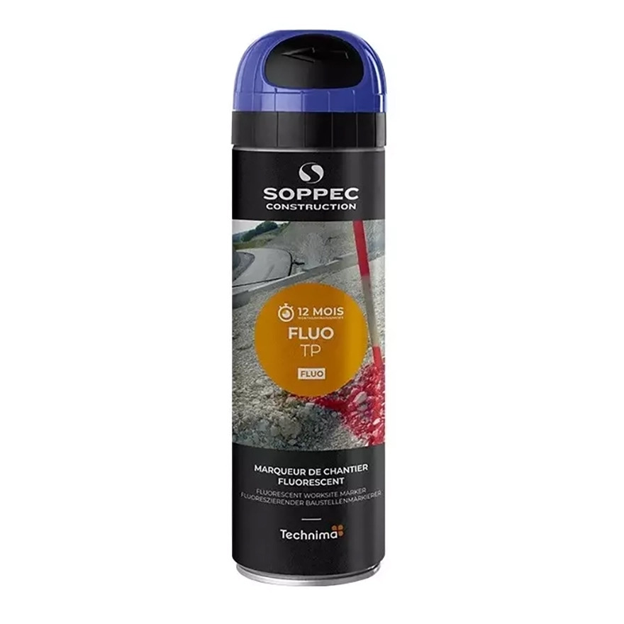 Soppec Semi-Permanent Spot Marking Spray Can Fluro Blue 500ml