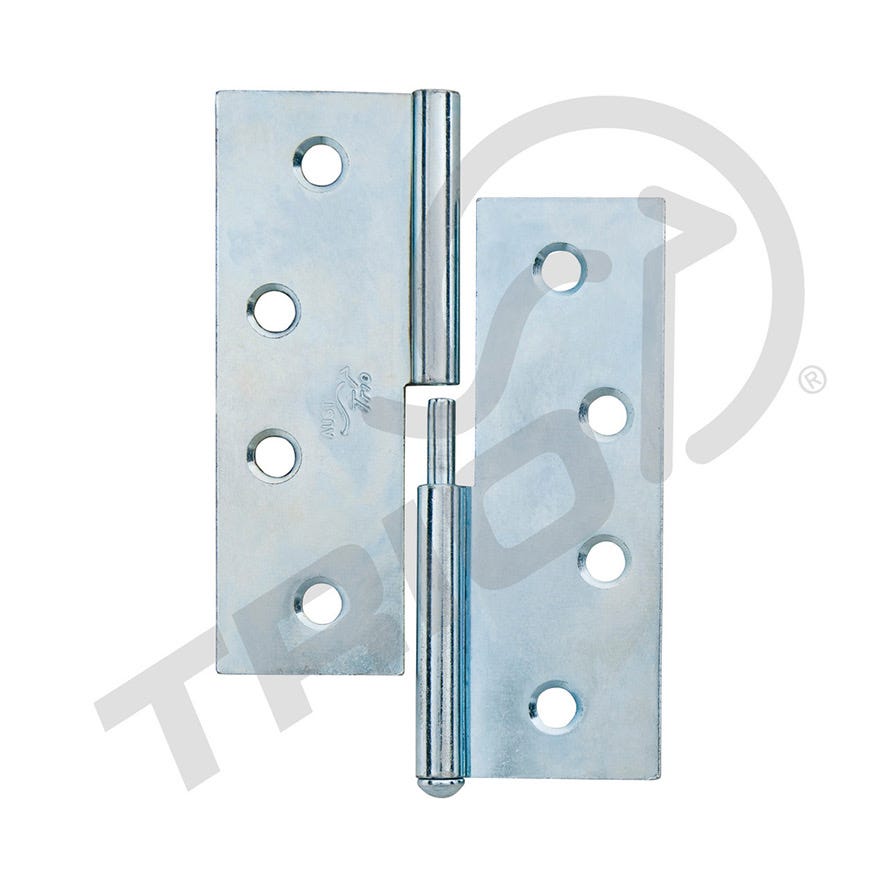 100x75x1.6 Butt Hinge L & N Left Hand Lift Off ZP
