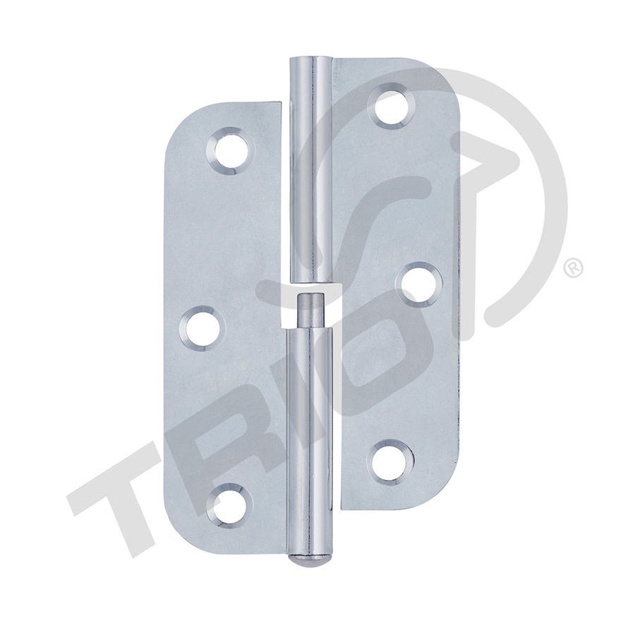 89x58x1.6 Butt Hinge Radius Right Hand Lift Off ZP