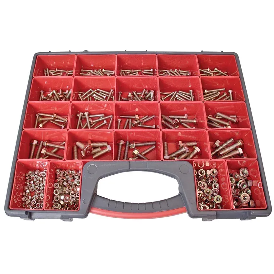 Metric Class 10.9 Hex Flange Frame Bolts & Nuts Assortment - 738 PCS - View #9