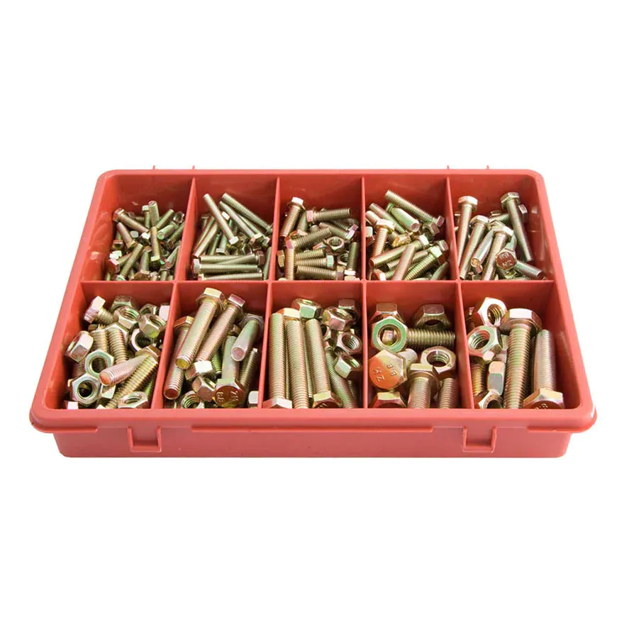 Metric High Tensile Bolt & Nut ZP Assortment Kit (290 Piece