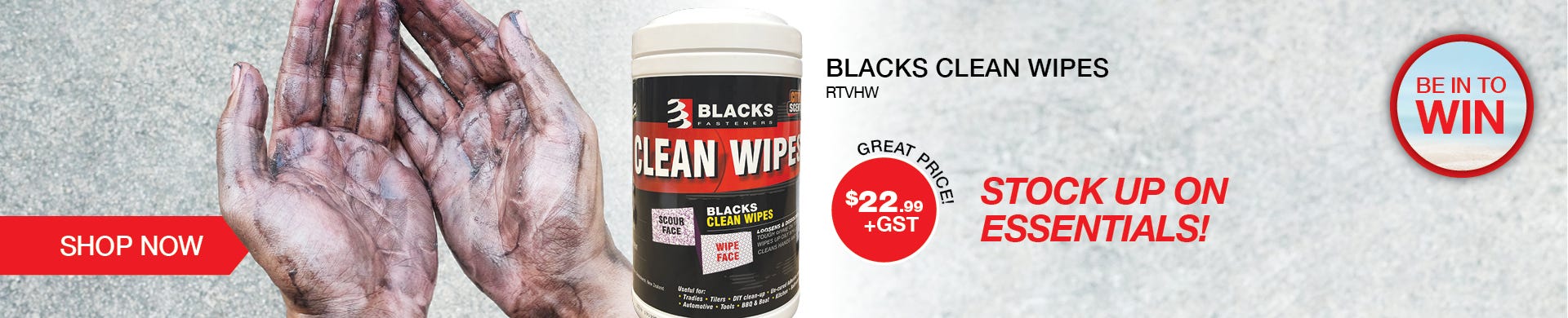 Blacks Clean Wipes | Shop Now