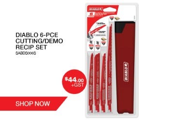 Diablo 6-PCE Cutting/Demo Recip Set | Shop Now